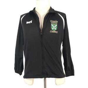 Inaria Dunedin Stirling soccer track jacket full zip black youth large